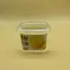Caja de Pesca de Fruta Cortada Desechable Transparente Sellada Caja de Ensalada Cuadrada Caja de Fruta Cortada Pesca de Fruta Yogur Pudín
