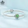 Cuentas de Trébol de la Suerte Originales de Aiful Edición Limitada de Verano Material de Cobre Cuentas para Pulsera DIY Cuentas Sueltas de Plantas al por Mayor para Mujeres