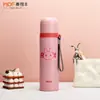 Taza de Agua Deportiva Portátil Ligera de Acero Inoxidable Sus316 para Alto Vacío, Personalizada, con Correa de Transporte Integrada y Tapa de Doble Uso