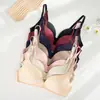 Ropa interior fina sin costuras estilo japonés para mujer, sujetador fino de copa triangular brillante sin aros, para pechos grandes de estudiantes de primaria