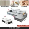Nuevo sofá de tela lavable simple y moderno con diseño de pata de gato para sala de estar del hogar, apartamento pequeño, sofá de estilo nórdico para casa de alquiler
