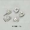 Botones de circonio de alta calidad botones de cristal de mariposa copo de nieve botones de cristal para bricolaje traje abrigo abrigo gemelos broche accesorios