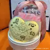 Oro Puro 999 Día de San Valentín Festival Qixi Solo Tengo Este Corazón para Darte Joyería de Regalo Aleación Novia Cumpleaños Diosa