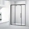 Fabricante Acero Inoxidable Puerta Corredera Personalizada para Ducha Hogareña Separación Seco y Húmedo Mampara de Cristal para Baño Instalación de Entrada