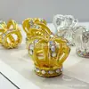 Venta Caliente Transfronteriza Relleno de Oro 18K Conservación del Color Incrustado Zirconia Corona Agujero Recto Cuentas DIY Portátil Bolígrafo Joyería Accesorios Material