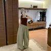 Pantalones Casuales de Pierna Ancha con Cintura Alta y Cordón para Mujer, Diseño Holgado y Sencillo, Pantalones de Trabajo, Nuevo Estilo Otoño 2026