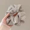 Scrunchie de Tecido Doce e Fofo Estilo Coreano para Mulheres, Prendedor de Cabelo com Laço de Alta Qualidade, Elástico de Cabelo, Scrunchie