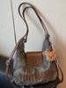Bolsa de Ombro Estilo Dumpling Transfronteiriça para Mulheres, Grande Capacidade, Novo Modelo 2026, Bolsa de Ombro de Nicho, Mochila Casual Multifuncional