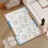 Tapete de Chão de Terra de Diatomáceas Fofo de Desenho Animado, Absorvente de Água, Secagem Rápida, Resistente a Manchas, Tapete de Porta de Banheiro Antiderrapante