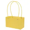 Bolsa para arreglo floral de papel kraft, empaque de regalo para ramo, bolsa tote impermeable, material de empaque floral para floristería