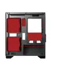 Gabinete Vazio para Computador de Mesa Zhongdian T2 Sem Coluna Alta Aparência 240 Matx Refrigerado a Água Gabinete de Visão Panorâmica