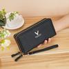 Billetera para Mujer, Tarjetero, Bolso Todo en Uno, Bolso para Teléfono Móvil de Gran Capacidad, Billetera Larga de Doble Propósito, Billetera para Mujer, Delgada y Ligera para Niñas