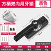 Cerradura de media luna universal de dos vías de acero inoxidable para puerta y ventana corrediza cerradura antirrobo gancho para puerta corrediza hebilla para ventana accesorios cerradura de seguridad