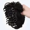 Peluca cabeza de bola pelo rizado anillo de pelo rizado anillo de pelo real esponjoso forma de cabeza plana flor soporte cabeza de mujer realista rizador de pelo de flor