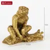 Latón Doce Signos del Zodíaco Rata, Buey, Tigre, Conejo, Dragón, Serpiente, Caballo, Cabra, Mono, Gallo, Perro, Cerdo, Adornos de Cobre