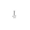 Clavo nasal recto de acero inoxidable de 1,0 a 1,6 mm de grosor y 8 a 12 mm de longitud, clavo nasal esférico con agarre de circonita para la nariz y la oreja.