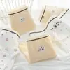 Braguitas de niña cachorra lindas algodón puro transpirables 10A entrepierna extendida antibacteriana tiro medio cubren cadera calzones para estudiante