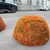 Decoración de Tapa de Alcantarilla de Planta Verde para Exteriores Bola de Planta Verde Planta Verde Simulada Bola de Hierba de Pino y Ciprés Bola de Hierba de Milán