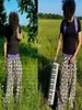 Moda Europea y Americana 2025 Diseño Transfronterizo Estampado de Leopardo Pantalones Casuales Nuevos Pantalones Dobles Pierna Recta Ancha Estampado Digital Personalizado