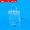 Atacado do Fabricante Botão de Pressão Plástico Transparente Sacos de Embalagem de PVC Embalagem para Presente e Compras Sacolas de Tote de PVC