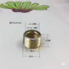 Adaptador Conector Tubo Amarelo Puro Rosca Completa M12 para M10 para M8 para M6 para M4 Adaptador de Rosca Padrão Britânico