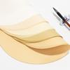 Superficie de Abanico de Papel Dorado para Caligrafía con Núcleo de Espejo Redondo, Papel Crudo y Procesado para Práctica de Caligrafía y Pintura, Papel Especial para Pintura Tradicional China