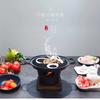 Churrasqueira Mini de Mesa Churrasqueira Japonesa para Uma Pessoa Churrasqueira Doméstica com Estrutura de Madeira Fogareiro a Álcool com Grelha Venda por Atacado Espetos de Churrasco