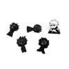 Animación de Dibujos Animados Japoneses Batalla de Hechizos Broche Trasero de Aleación Insignia Metálica Cinco Iluminaciones Accesorios Insignia Metálica con Goteo de Aceite