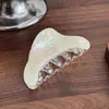 Acessórios de Cabelo para Mulheres, Presilha Geométrica Versátil Semi-Circular para Meio Preso, Piranha de Cabelo de Alto Padrão na Parte de Trás da Cabeça, Presilha de Tubarão, Piranha Pequena