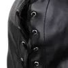Sexo Adulto Masculino SM Cobertura de Cabeça Preto Cabeça de Imperador Provocando e Zombando Sexo Rainha Headgear com Anel de Ferro Vínculo de Casal Cabelo