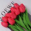 Flor artificial de tulipán ramo de flores de boda accesorios para sesión de fotos decoración para sala de estar en casa flor artificial de PU al por mayor