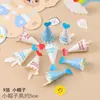 Decoración de Pastel Estilo Ins Bandera Coreana Enchufe Dibujos Animados Oso Lindo Hp Corazón Feliz Cumpleaños Topper Accesorios