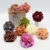 Kit de Materiales DIY de Peonía Artificial de Doble Pétalo para Hacer Accesorios Florales, Adornos para el Cabello de Estilo Chino Tradicional, Peonía Fragante de Colores Otoñales