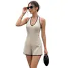 2026 Verano Nuevo Amazon Europeo y Americano Transfronterizo Casual Estilo Callejero Bloque de Color Cuello Halter Espalda Descubierta Mono para Mujer