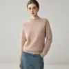 Suéter de punto de hilo multicolor floral, cuello redondo, engrosado, 100% cachemira, nuevo estilo otoño/invierno, suave, cálido y de alta gama, capa base