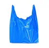Bolsa de mano Bolsa de embalaje vegetal Bolsa desechable Venta al por mayor Bolsa de basura engrosada Bolsa tipo chaleco azul