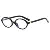 Nuevas gafas de sol retro ovaladas con montura pequeña para mujer, estilo nerd, estilo Zhang Yuanying, montura de gafas del mismo estilo, gafas lisas de estilo coreano.