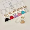 Chaveiro Pingente Corrente de Pérolas para Vestido 3D com Strass de Argila Venda Quente Transfronteiriça Chaveiro Charme para Bolsa de Luxo Leve