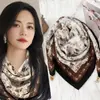 Bufanda de Cuello Bufanda de Seda para Mujer Hebilla Magnética 2025 Nueva Bufanda Pequeña para Mujer Bufanda de Cuello de Algodón y Lino Otoño e Invierno Bufanda Triangular