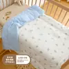 Manta de algodão puro para bebê para outono e inverno, espessa para aquecer, adequada para recém-nascidos, bebês e crianças em idade pré-escolar para cochilos e uso com ar condicionado