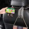 Gancho para coche gancho pequeño de almacenamiento en el respaldo del asiento de coche gancho trasero metálico multifuncional para coche de gamuza