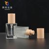 Fabricante em estoque quadrado bomba cabeça loção garrafa de vidro frasco cosmético essência base líquida líquido maquiagem garrafa de água produtos de cuidados com a pele