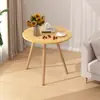 Mesa redonda pequena, mesa de centro, sala de estar simples, sofá, mesa lateral, mesa de cabeceira, mesa de varanda criativa, mini simples