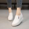 Zapatos Mocasines de Estudiante con Suela Gruesa de Tacón Alto para Aumentar la Altura para Mujer 2026 Primavera Estilo Coreano Planos sin Cordones Zapatos Casuales