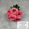 Ramo de rosas de concubina imperial de siete cabezas flor artificial decoración de boda diseño de sala de bodas guía de camino flor artificial planta verde artificial transfronterizo