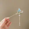 Nuevo Pasador de Mariposa con Borla Estilo Chino para Mujer, Pasador Estilo Antiguo, Pasador Moderno Sencillo, Pasador Cheongsam Dinastía Han