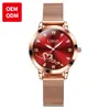 Reloj Marca de Fábrica Reloj Personalizado Reloj de Cuarzo Simple OEM OEM Venta al por Mayor Reloj para Mujer