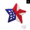 Parche de Tela Bordado de Estrella de Cinco Puntas con Lentejuelas Parche de Lentejuelas Parche Insignia Parche para Agujero Accesorios de Ropa Aplicación Bordada