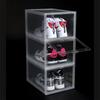 Caja de Almacenamiento Transparente de Plástico para Zapatos Transfronteriza, Gabinete Plegable Magnético de Acrílico para Zapatos, Gabinete de Almacenamiento Transparente Engrosado a Prueba de Polvo