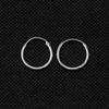 Aretes Circulares Minimalistas de Tamaño Pequeño de Corea del Sur Moda Versátil Punk Rock Club Nocturno Aretes de Pareja Aretes